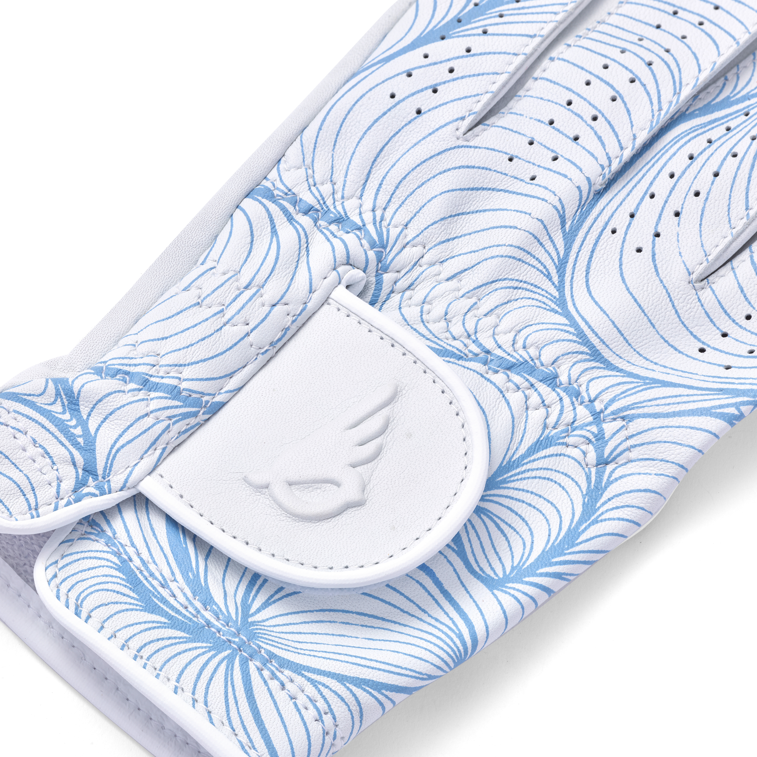 Blue Abstract Lines Golf Glove