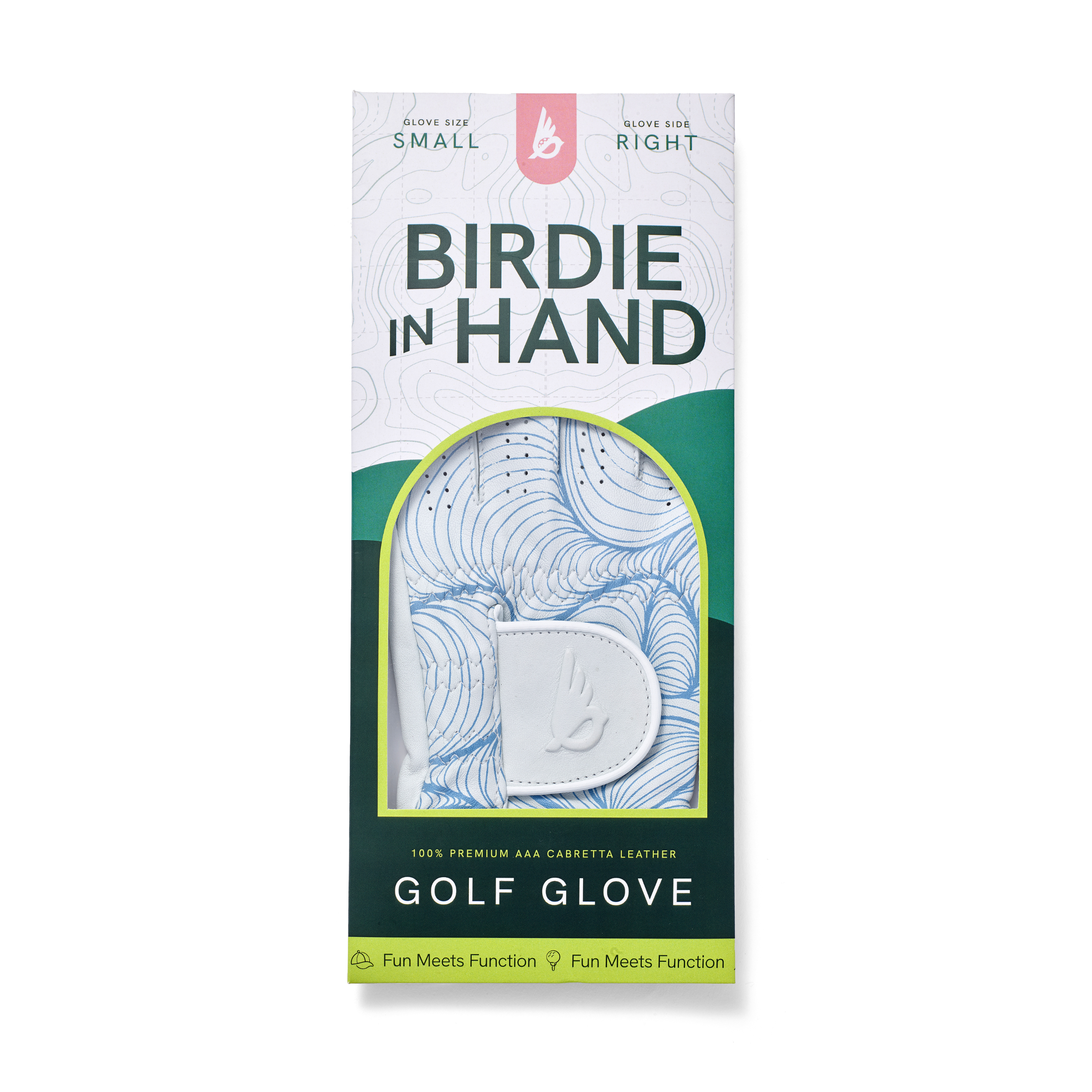 Blue Abstract Lines Golf Glove