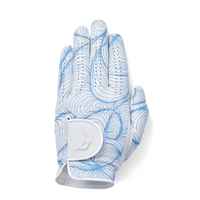 Blue Abstract Lines Golf Glove