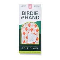 Orange Argyle Golf Glove